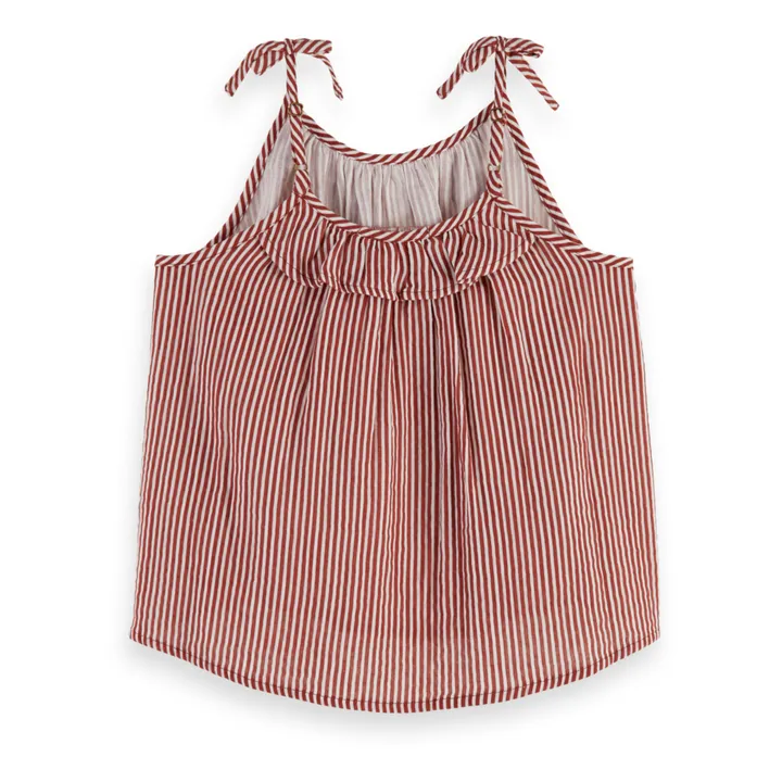 Scotch & Soda Top Rayé | Terracotta