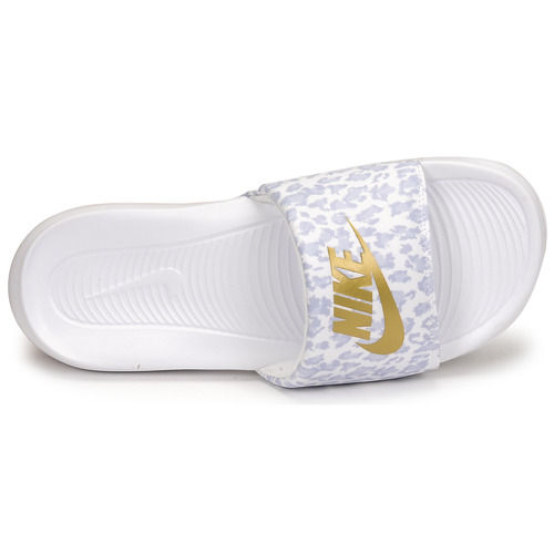 Nike - W NIKE VICTORI ONE SLIDE PRINT - Blanc / Doré