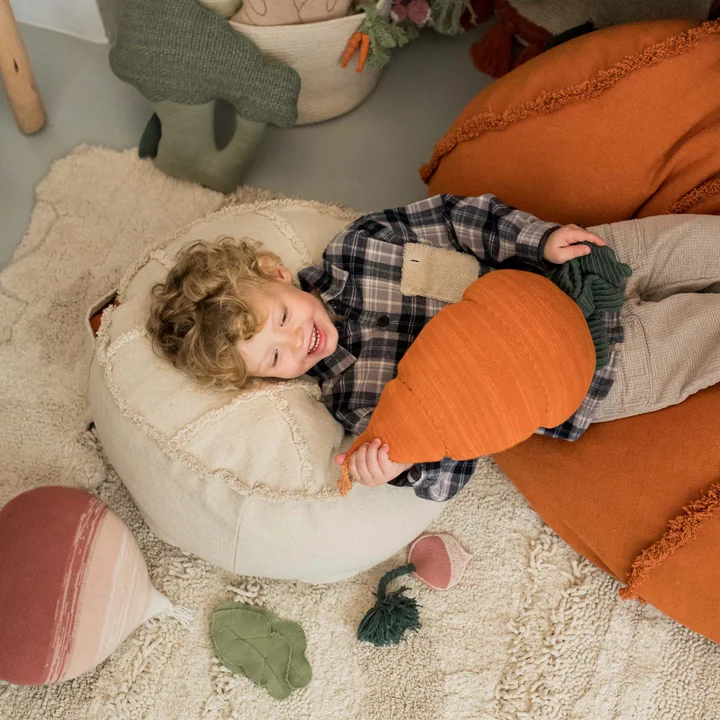 Lorena Canals - Tic-Tac-Toe Pouf, 50 x 50 cm, natur