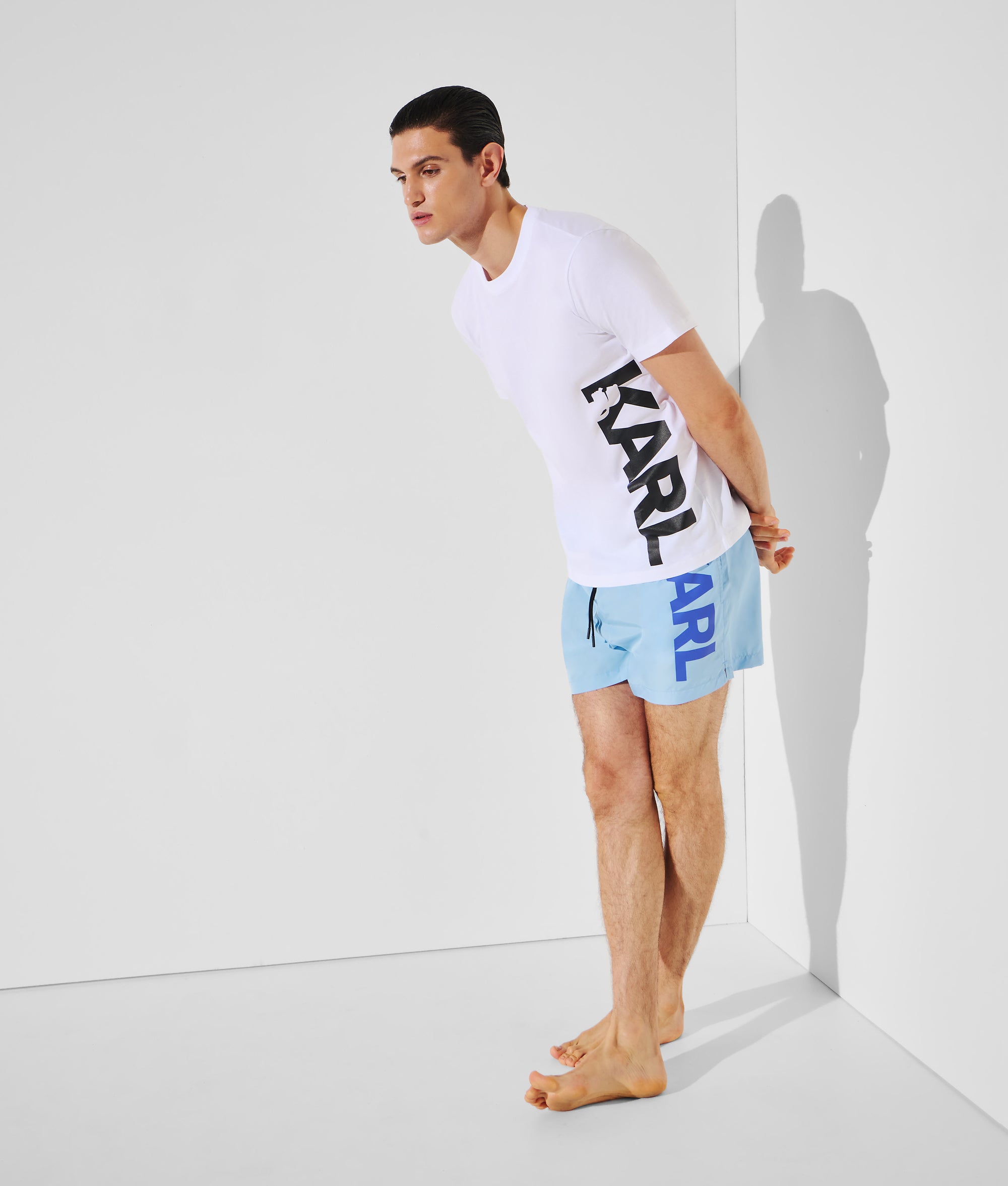 Strand-t-shirt met logo