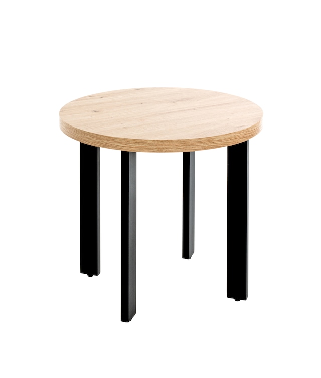 Beistelltisch 50 x 46 cm braun/schwarz