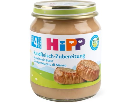 Hipp Rindfleisch Zubereitung<br>125 g, 4 Monate