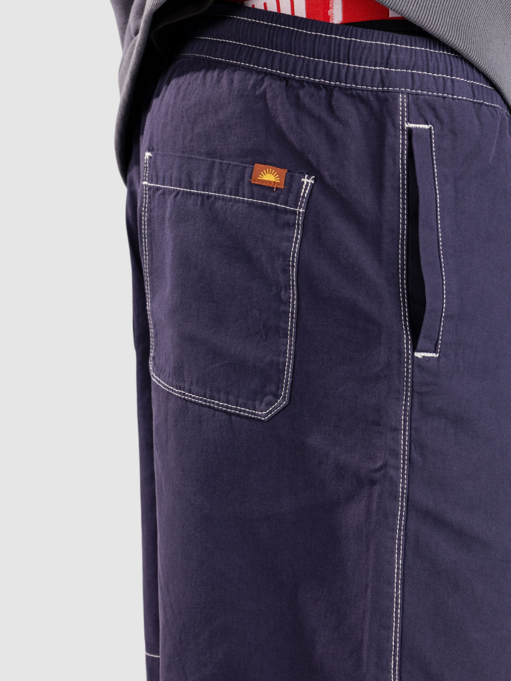 Rhythm Contrast Stitch Jam Shorts navy