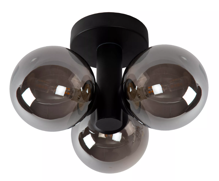 Lucide Trudy plafondlamp 3x40W zwart