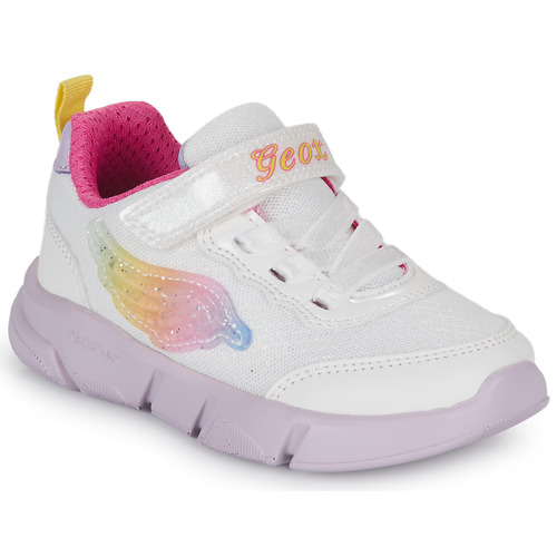 Geox - J ARIL GIRL D - Blanc / Rose