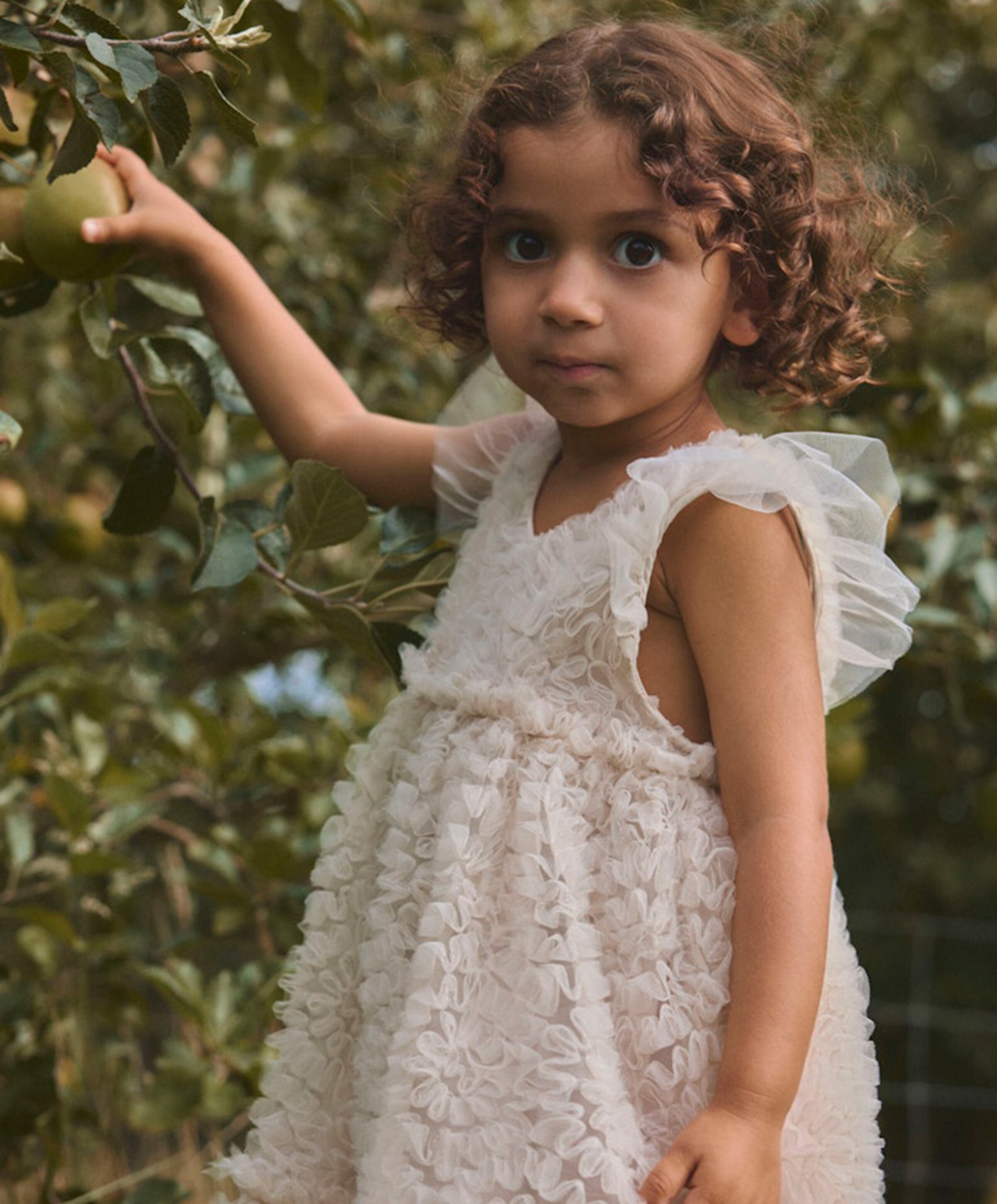 Lil' Atelier Meisjes jurk beige