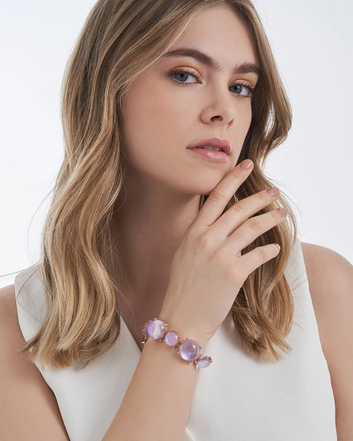 Armband - Lavender Glitter