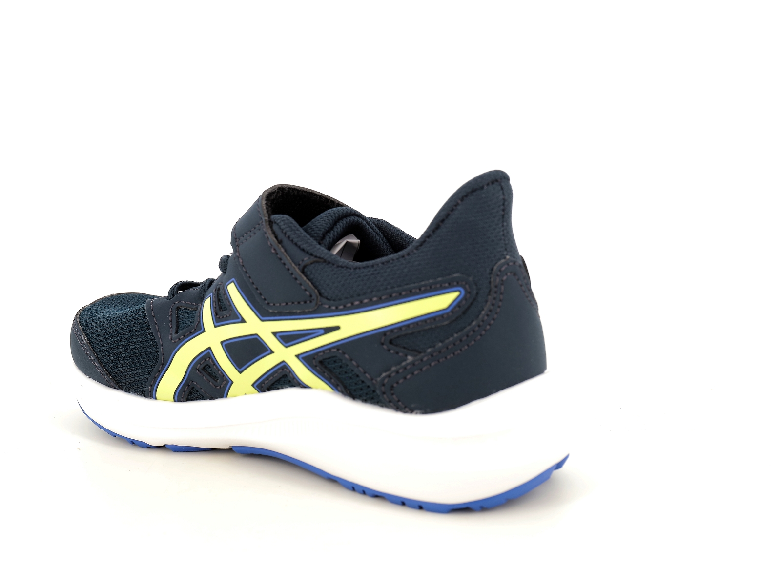 Asics-JOLT 4 PS Matières combinées Bleu-Jaune