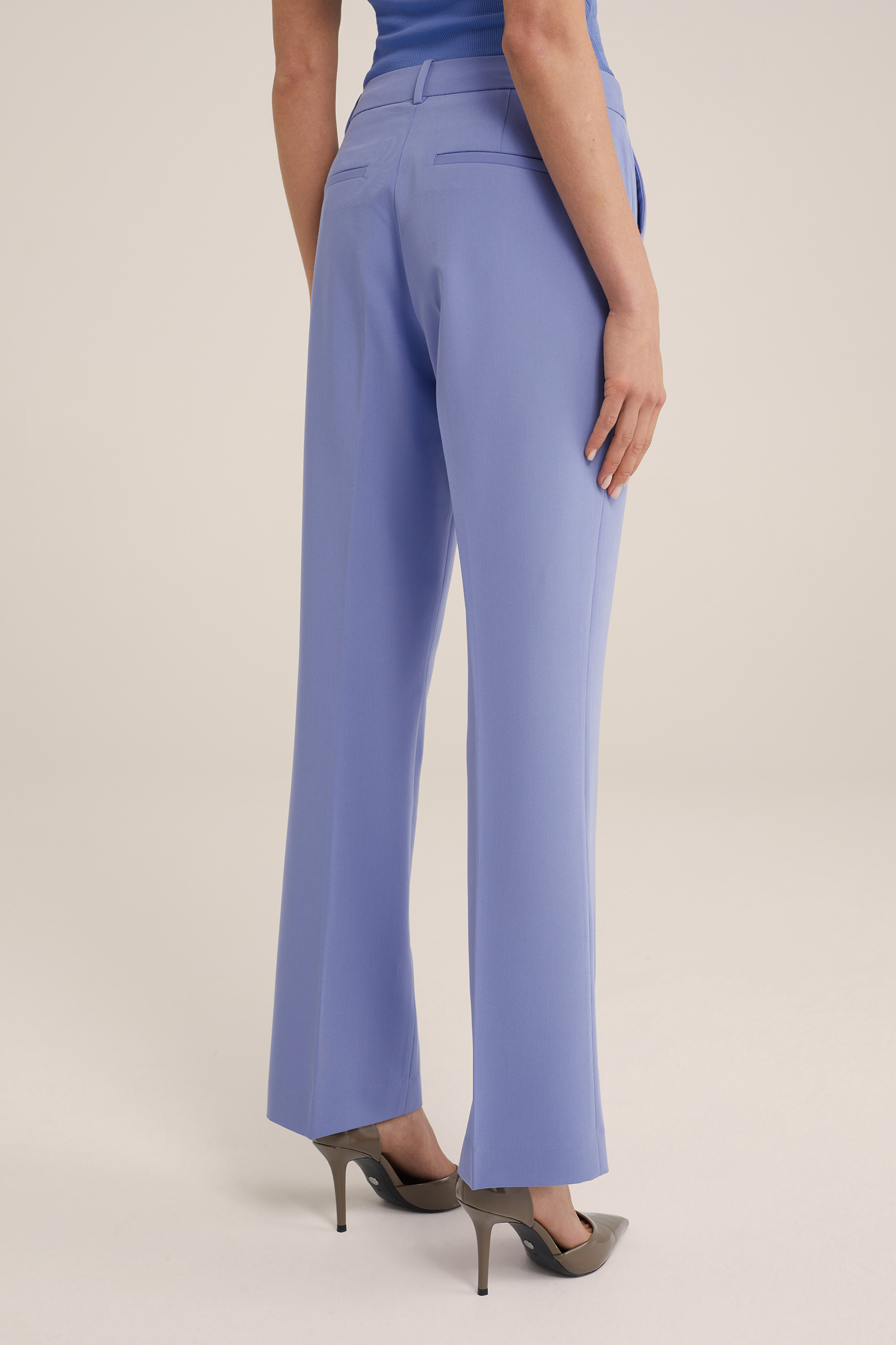 flared pantalon WE Fashion Lichtpaars