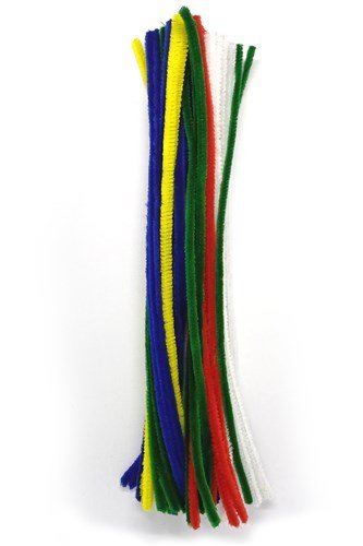 Chenille gekleurd 50st