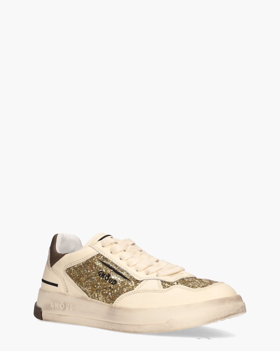 Ghoud Tweener Low Off-White/Goud Damessneakers
