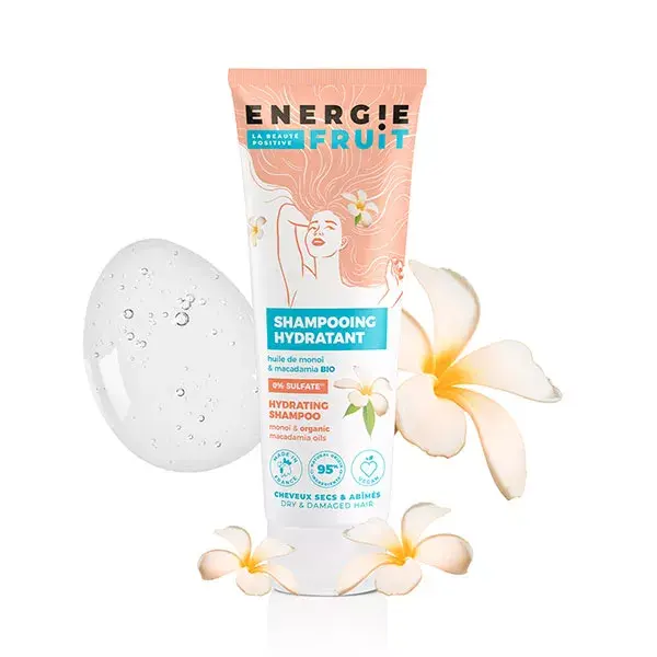 Shampoo Energie Fruit para Cabelos Secos e Danificados com Monoi e Óleo de Macadâmia Orgânico 250ml