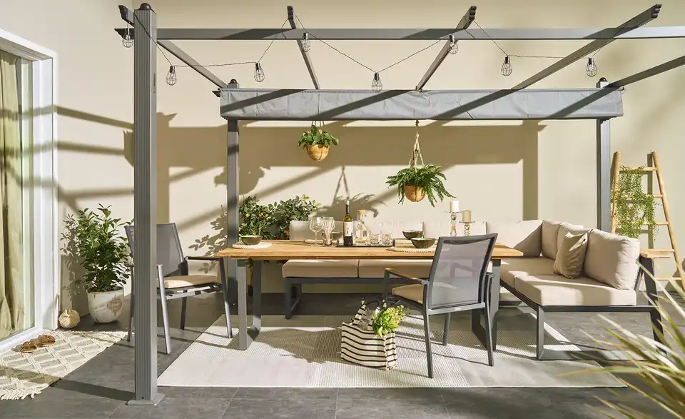 Pavillon mit Schiebedach Rom