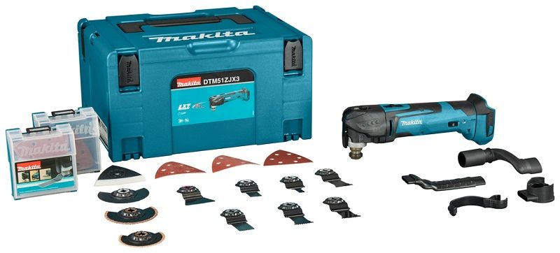 Makita DTM51ZJX3 18V Li-ion accu multitool body incl. 42-delige accessoireset in Mbox