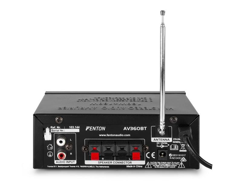 Fenton Stereo-Verstärker AV360BT Stereo-Verstärker 80 W RMS