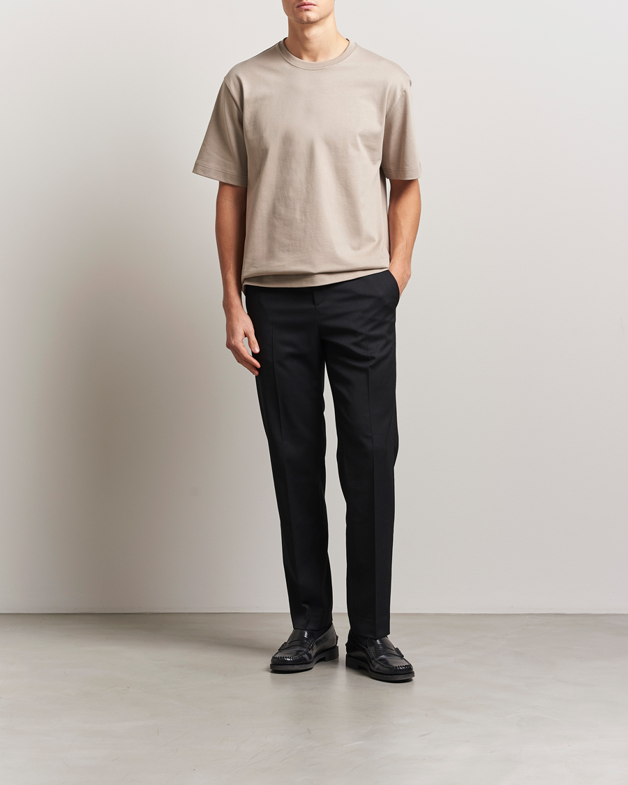 Filippa K Heavy Cotton Crew Neck T-Shirt Moss Grey