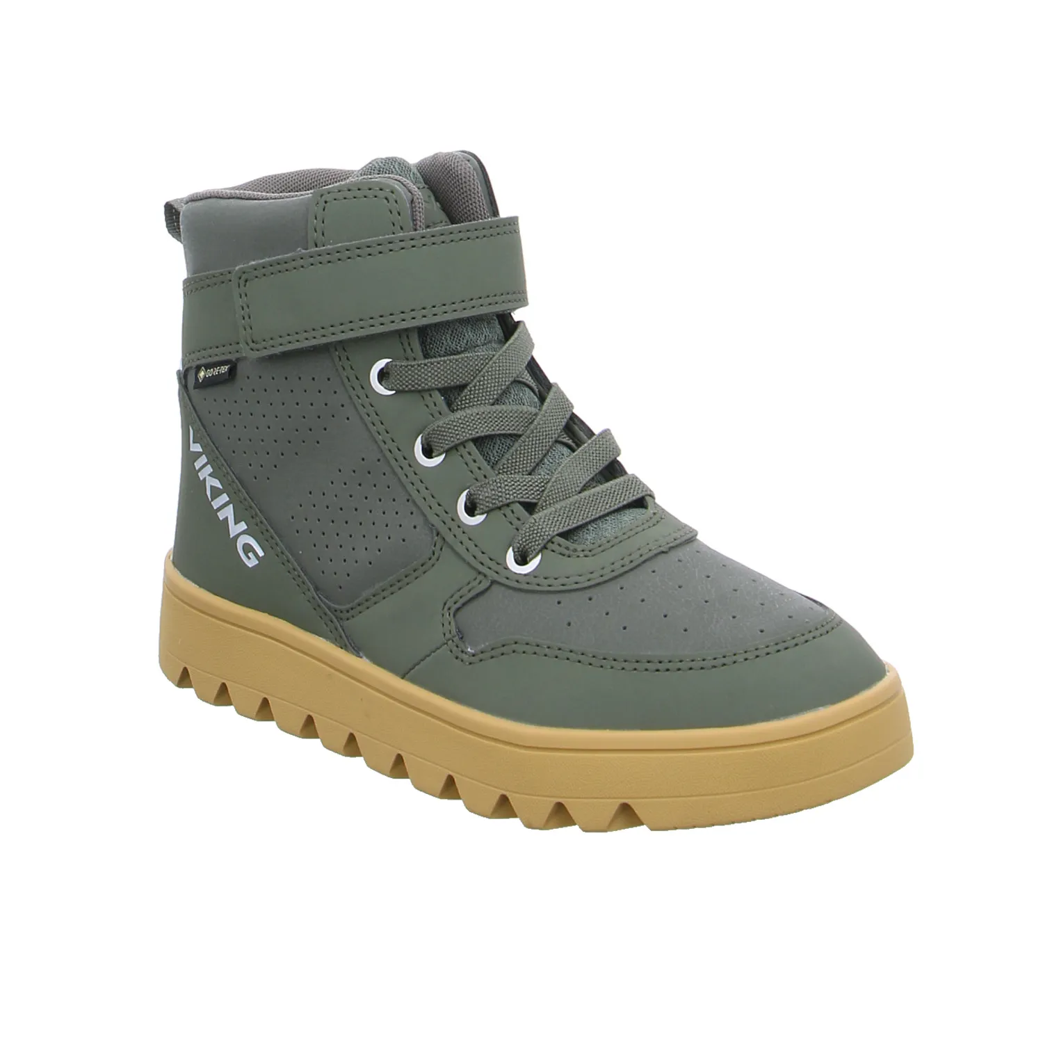 VIKING Jugend-Boot Olive Textil  Sneaker high