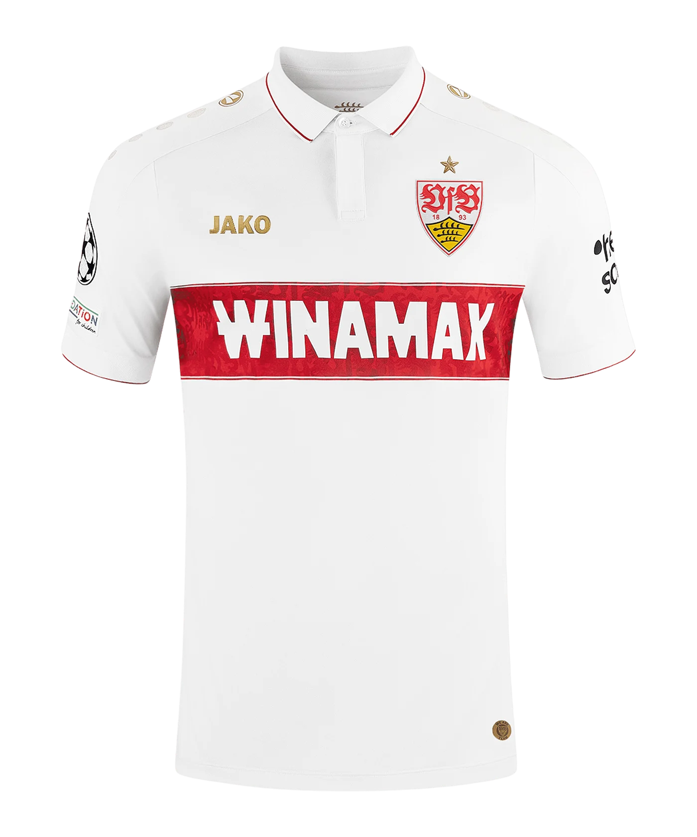 JAKO VfB Stuttgart Trikot UCL 2024/2025 Weiss F000