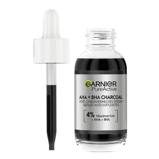 Garnier PureActive AHA   BHA Charcoal Anti-Onzuiverheden Serum 30ML