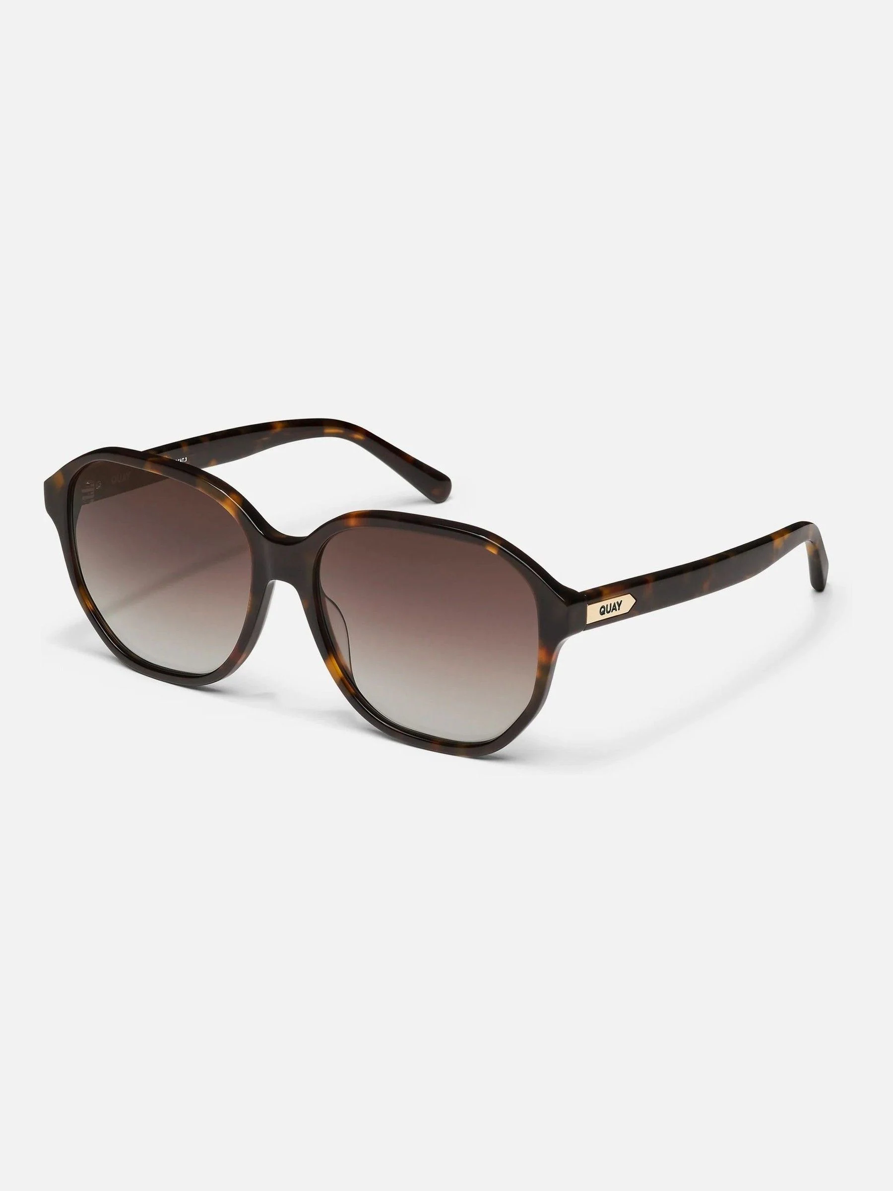 QUAY Animal Print Guess Again Sunglass
