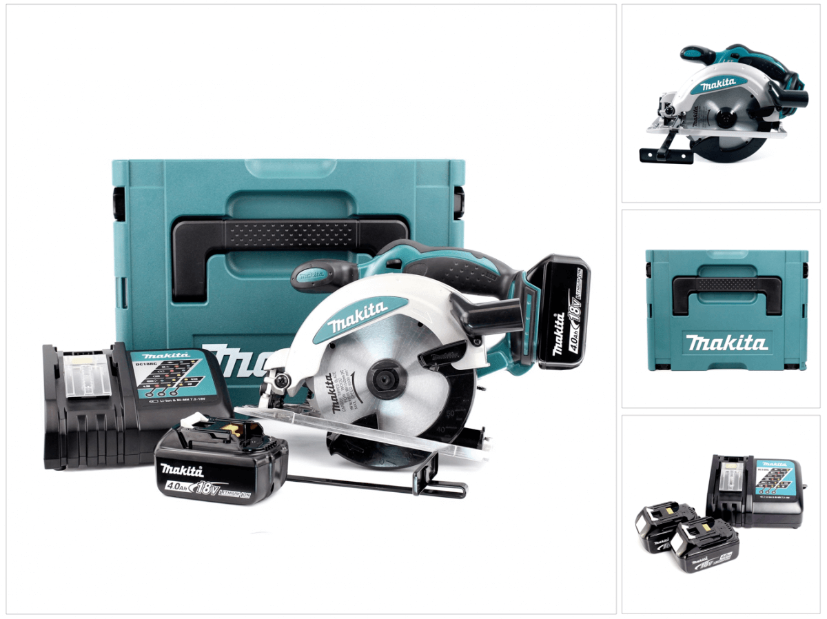Makita DSS610RMJ 18V Li-ion accu cirkelzaag set (2x4.0Ah) in Mbox