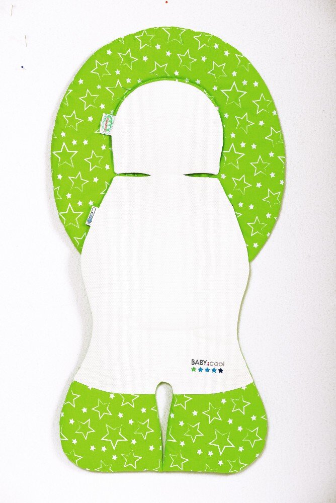 Odenwälder BabyNest Odenwälder 10106-1190 Babycool-Schalensitz-Auflage Sterne limette