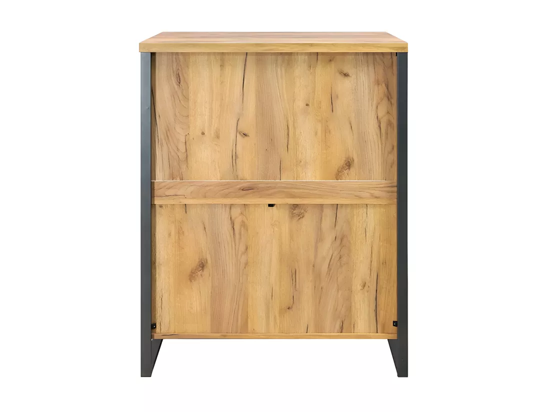 Commode 4 tiroirs pieds métal Ron