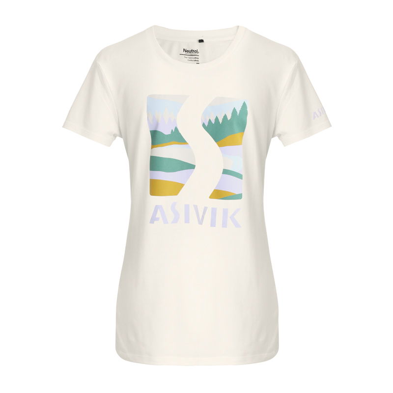 Asivik Logo Forest T-shirt, dame