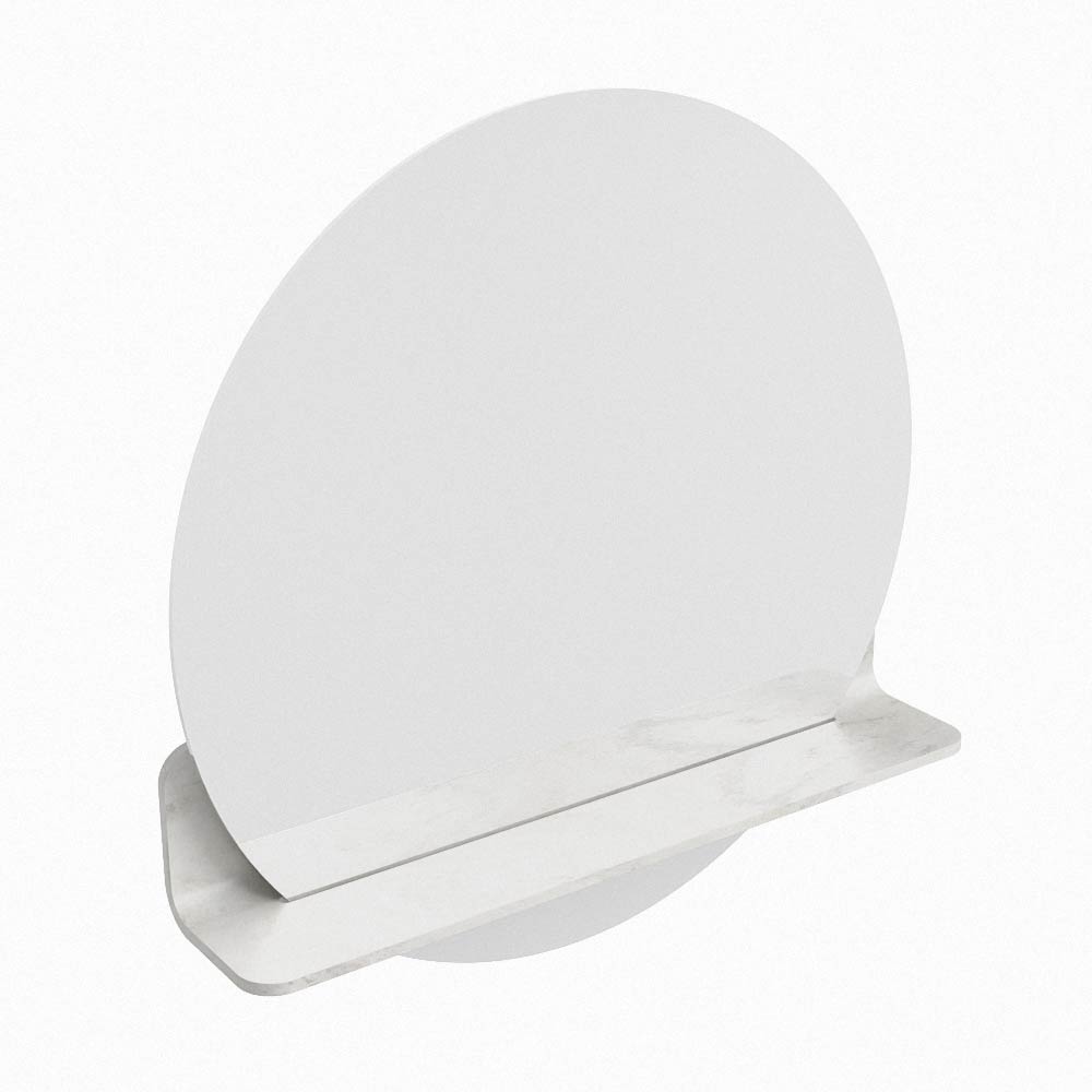 Mondiaz Spot spiegel rond Ø60cm met planchet ostra