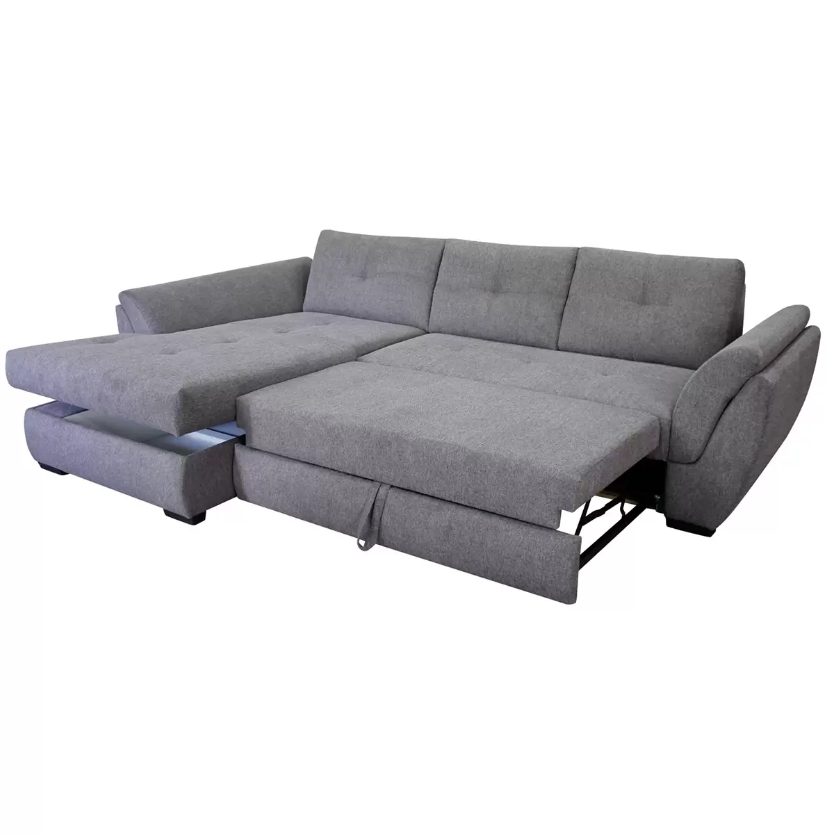 Ecksofa Berisso 121 x 215 Graubraun