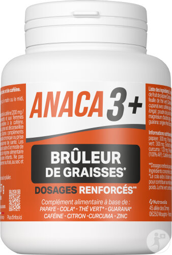 Anaca 3+ Brûleur De Graisses Complément Alimentaire 120 Gélules