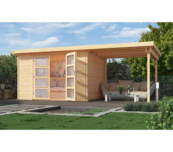 Weka Gartenhaus 321 + 230 cm Anbau