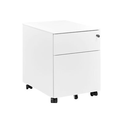 Caisson mobile ARPE/SUNDAY - Profondeur 54 cm - 2 tiroirs - métal laqué blanc