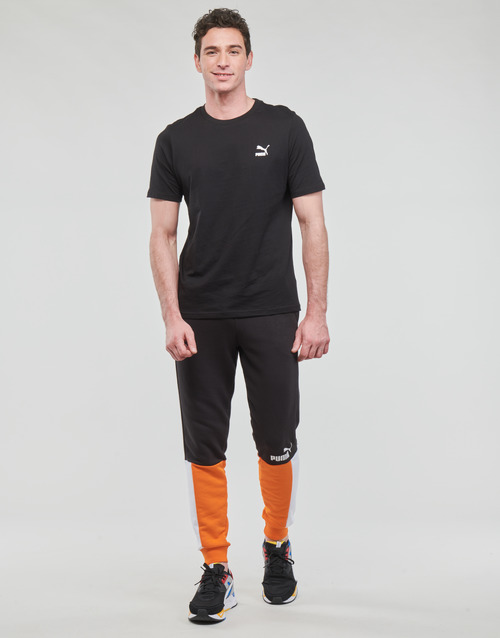 Puma - ESS+ BlOCK SWEATPANT TR - Noir / Orange