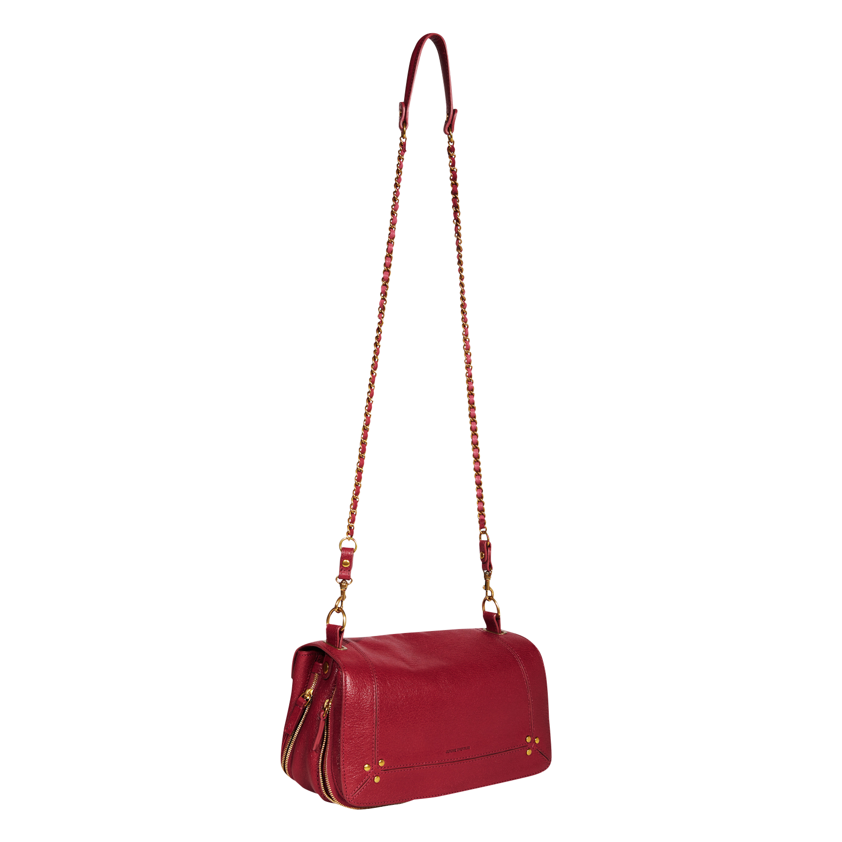 BOBI - Sac bandoulière en cuir | Rouge