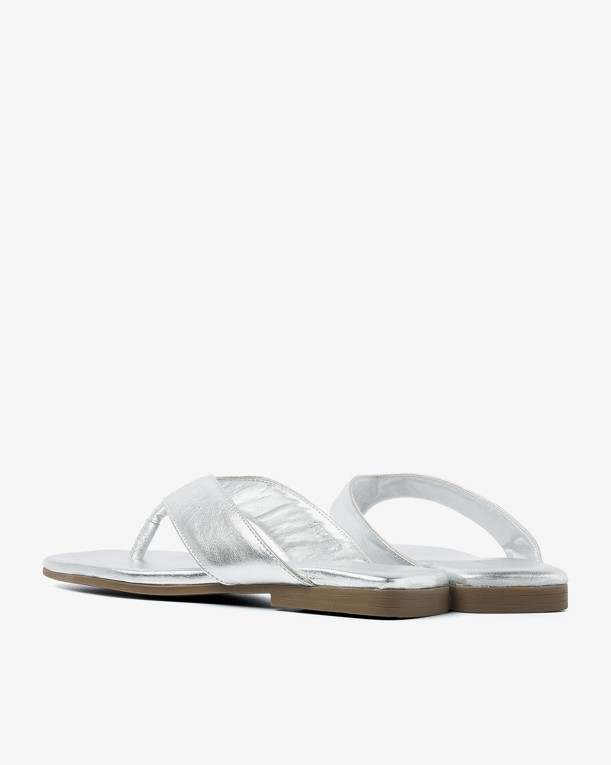 VIA VAI zilveren slippers Kiki Berry
