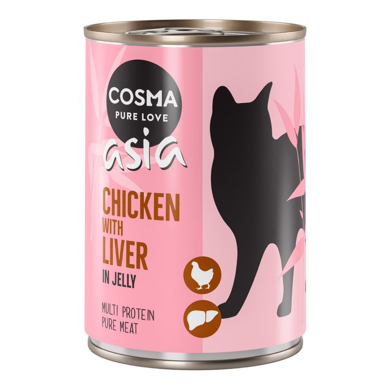Lot Cosma Thai/Asia en gelée 24 x 400 g