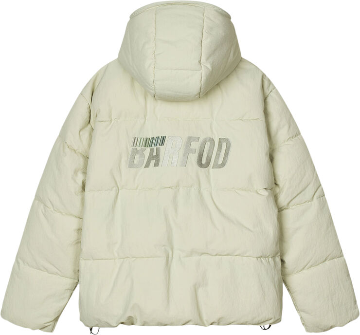 Barfod Excursion'' Boxy Logo Puffer Jacke Celadon tint
