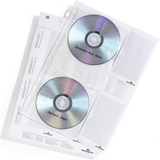 Pochette CD/DVD COVER M, pour 4 CD, PP, A4