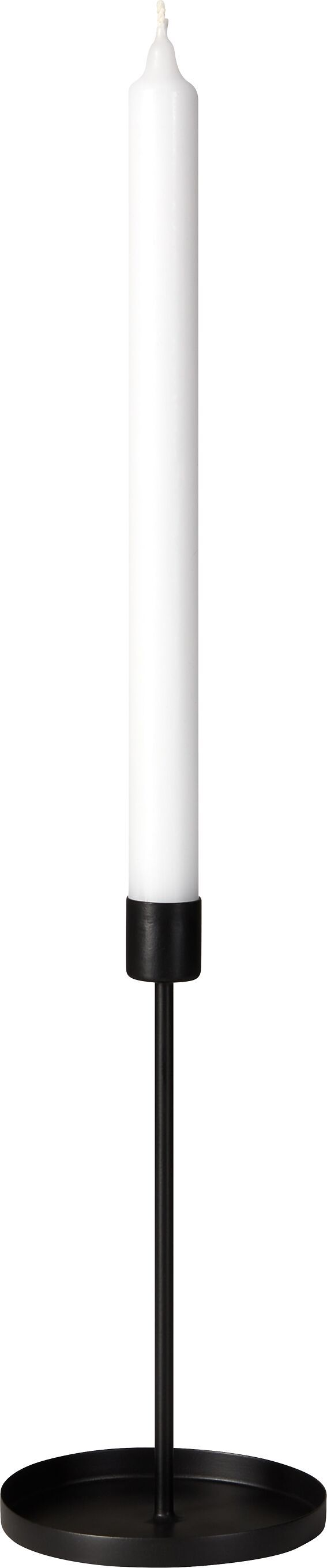 AMADEA Kerzenständer - Schwarz / H: 20.0 cm