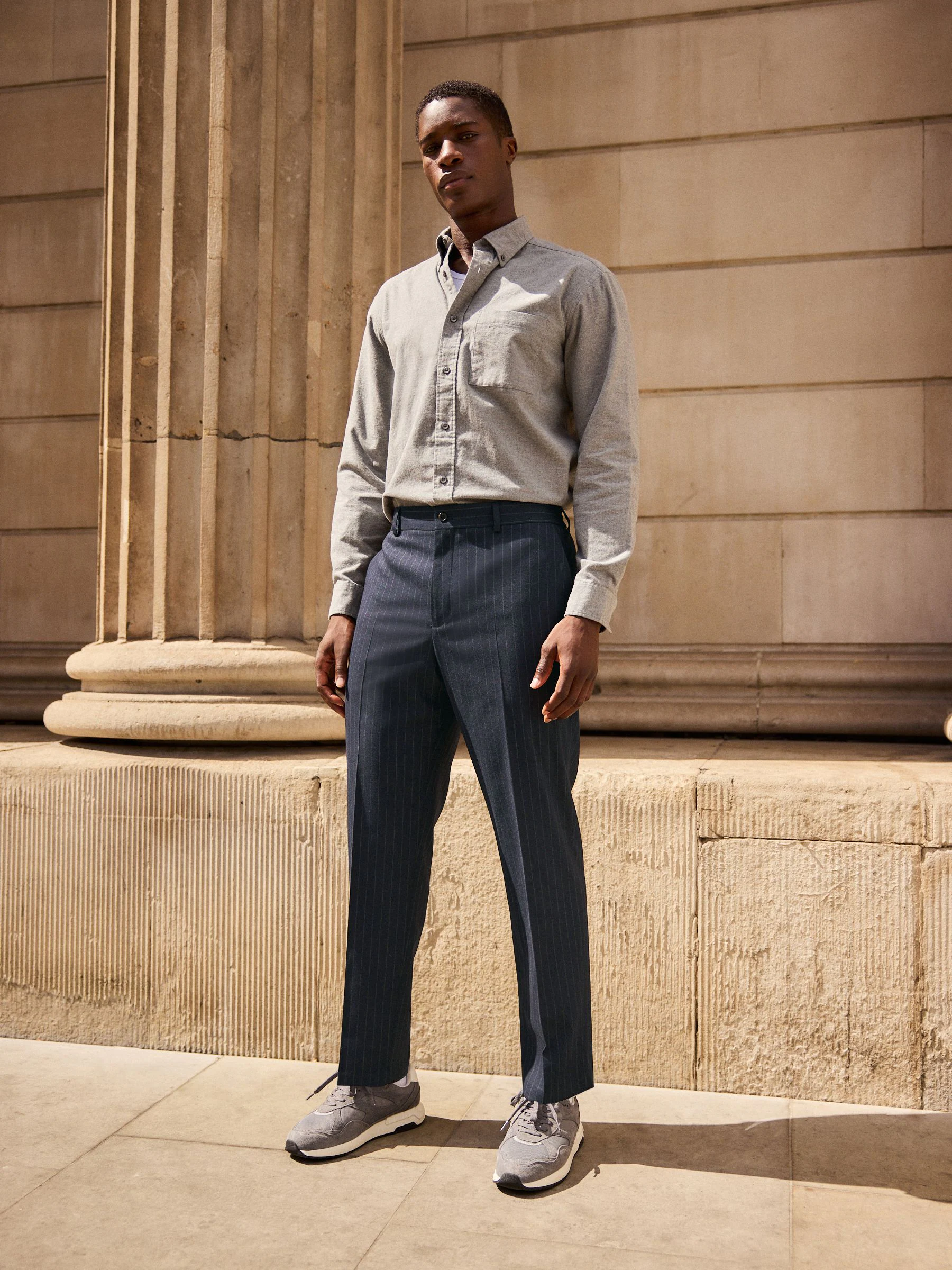 Donkerblauw - Stripe Formal Joggers