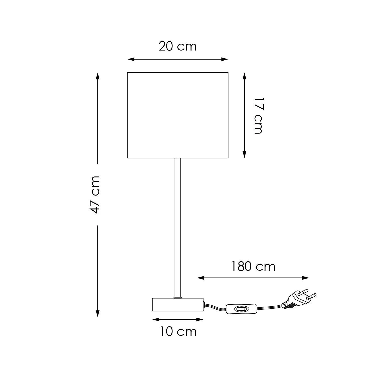 NOUS Living tafellamp Harley (Ø20 cm)