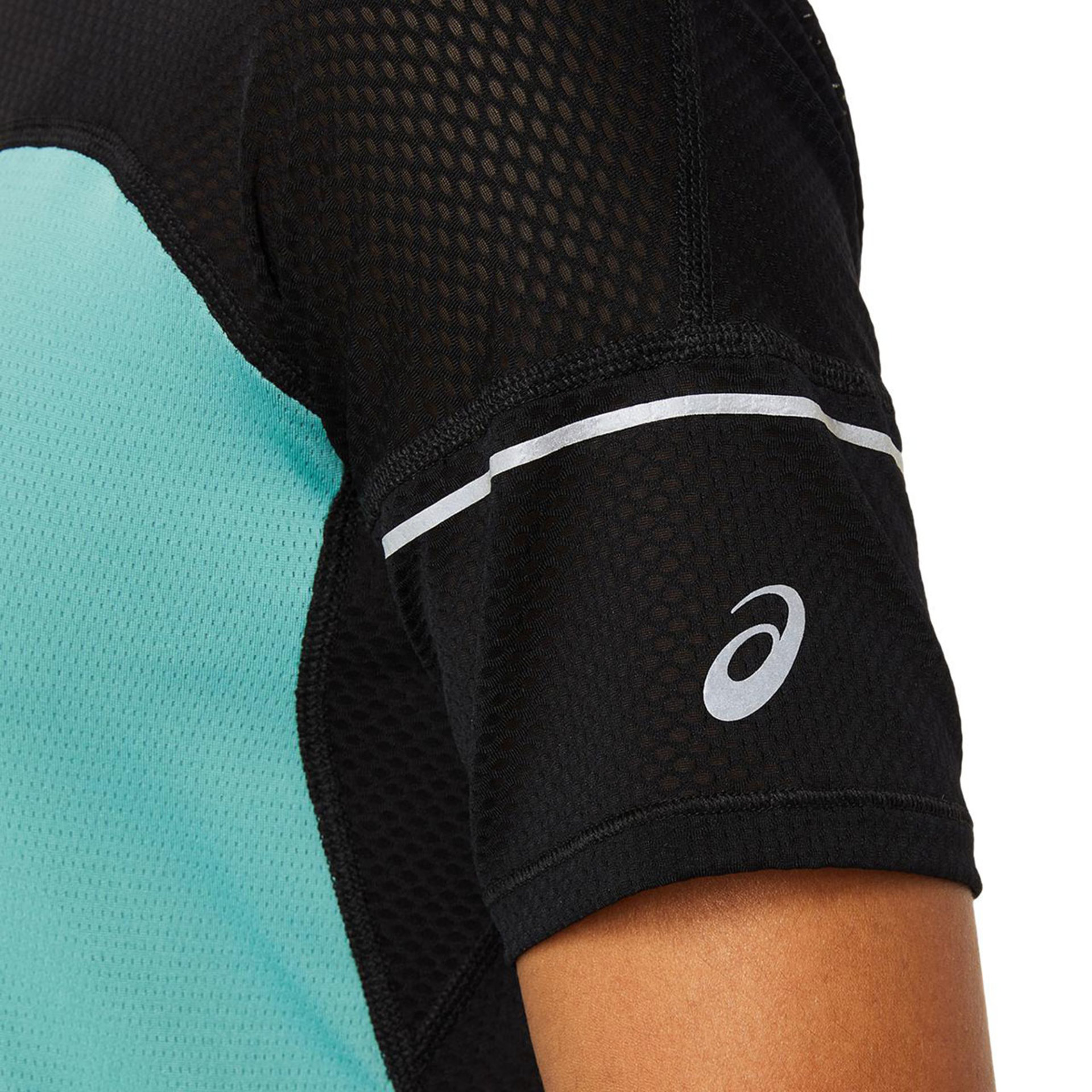 ASICS Fujitrail Hardloopshirt Korte Mouwen Blauw/Zwart Dames