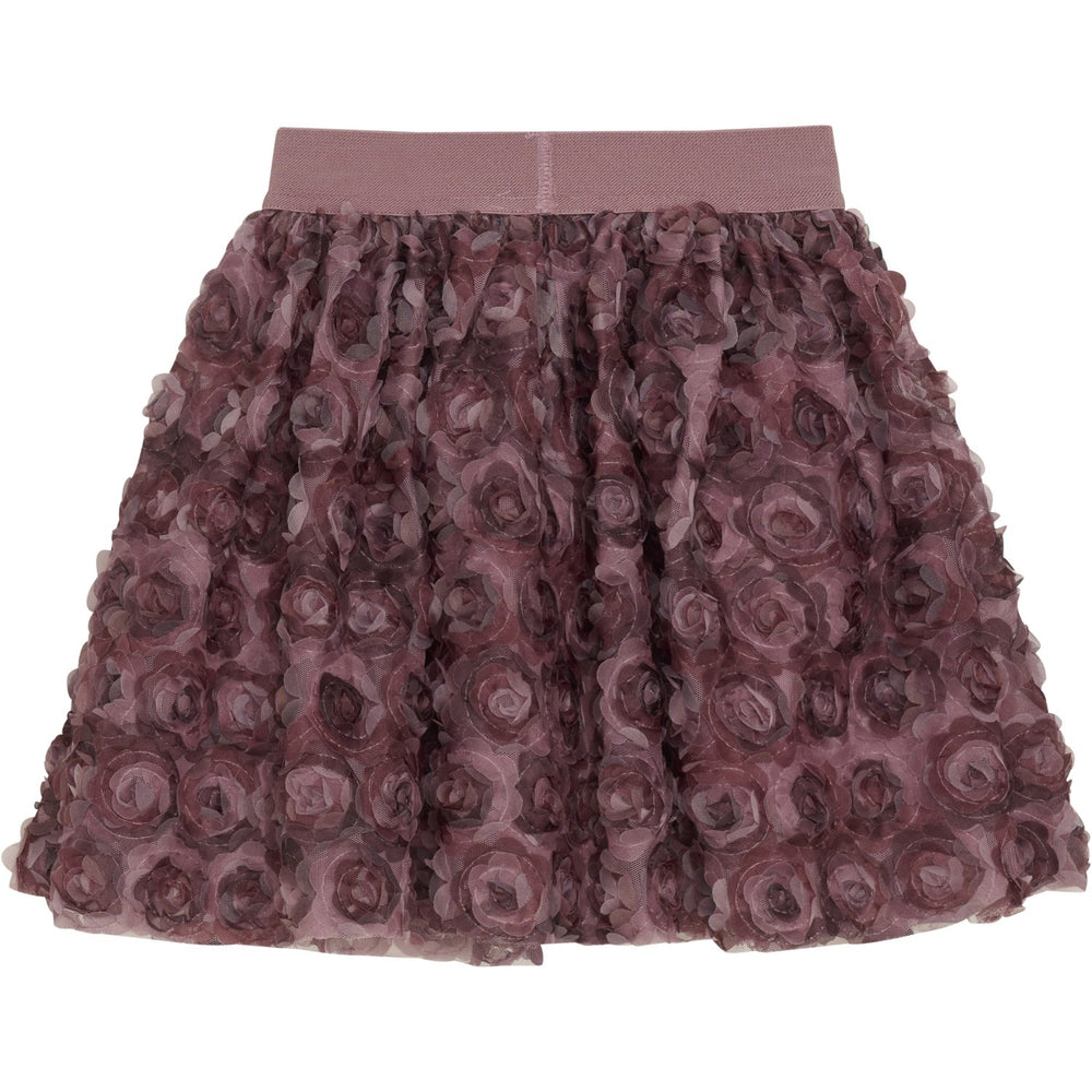 Køb Minymo Deco Rose Nederdel Med Mesh Blomster