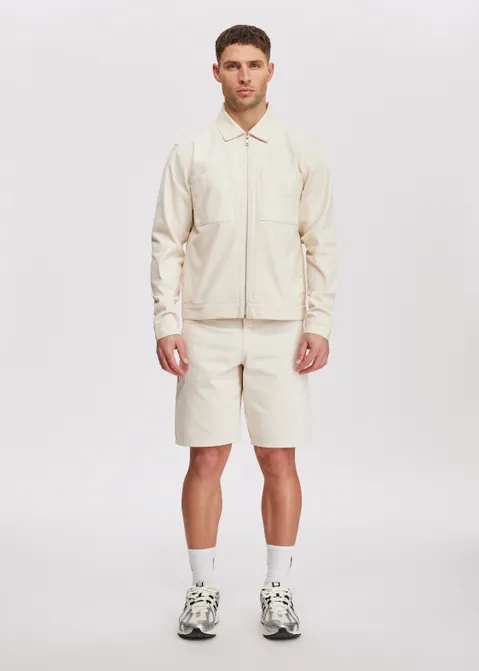 Drew twill korte broek off-white (CREME)