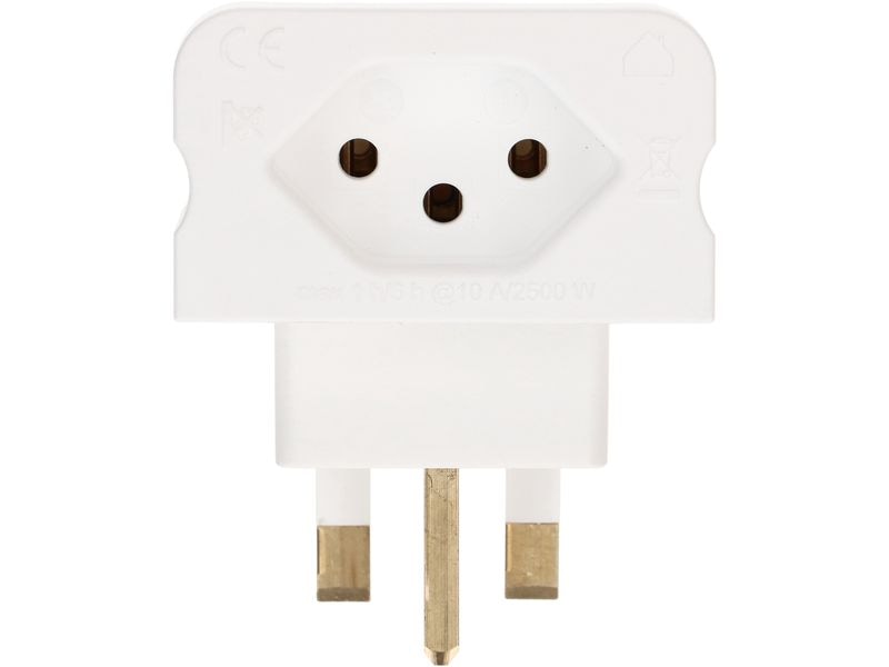 Max Hauri Reiseadapter Grossbritannien / Typ 13, 3-polig, W Steckdosenadapter