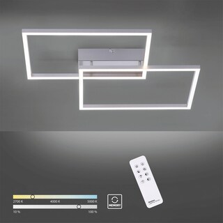 LED-Deckenleuchte Iven stahlfarbig