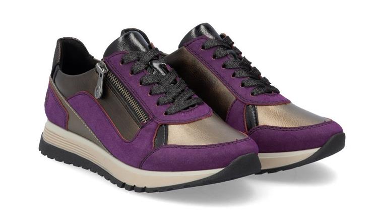 Rieker 49002 amethyst/bronze/schwarz/antik/