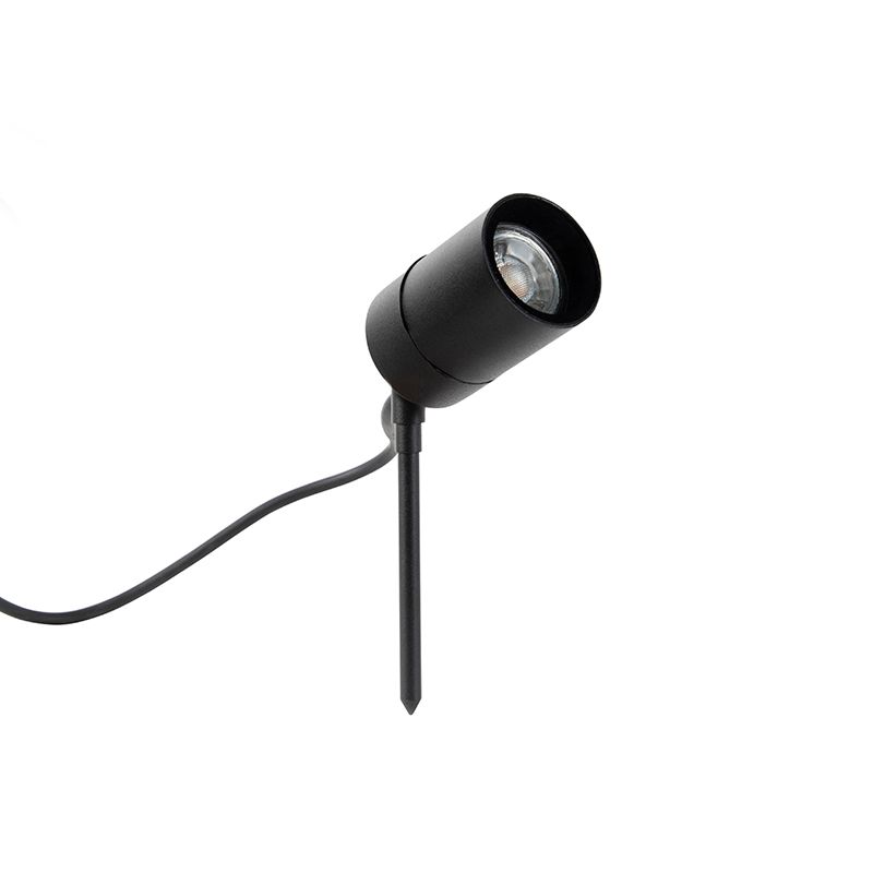 Smart moderne prikspot zwart IP44 incl. wifi GU10 - Solo