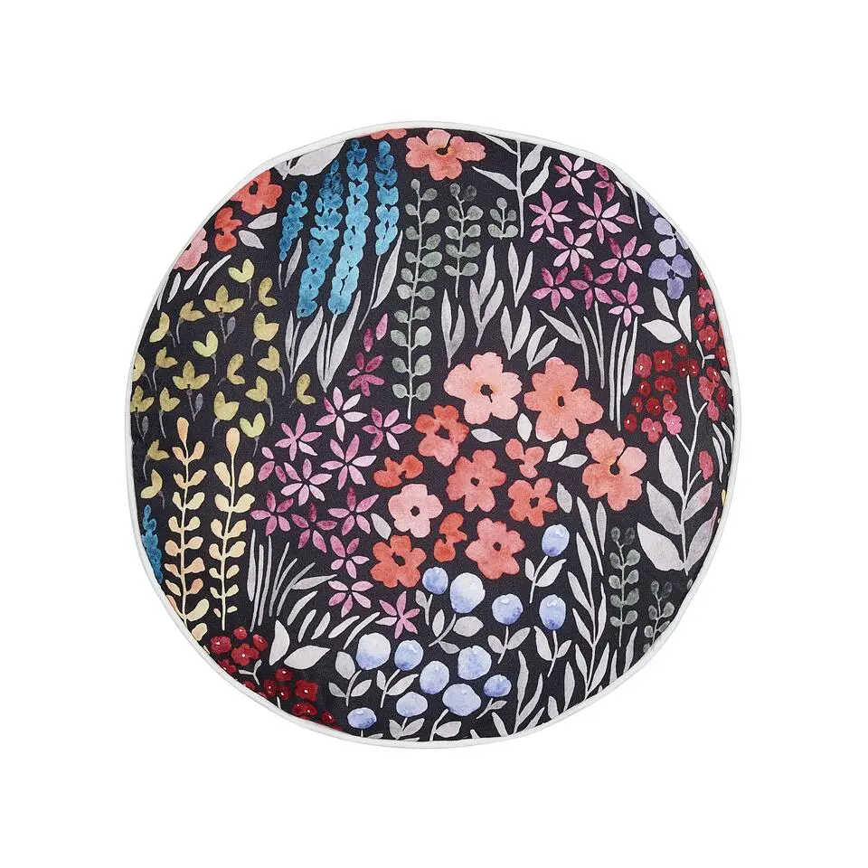CASTELARO - Tuinkussen set van 2 - Meerkleurig - ⌀ 40 cm - Polyester